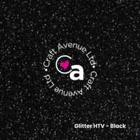 Black Glitter HTV