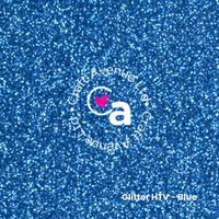 Blue Glitter HTV