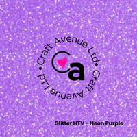 Neon Purple Glitter HTV