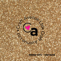 Old Gold Glitter HTV